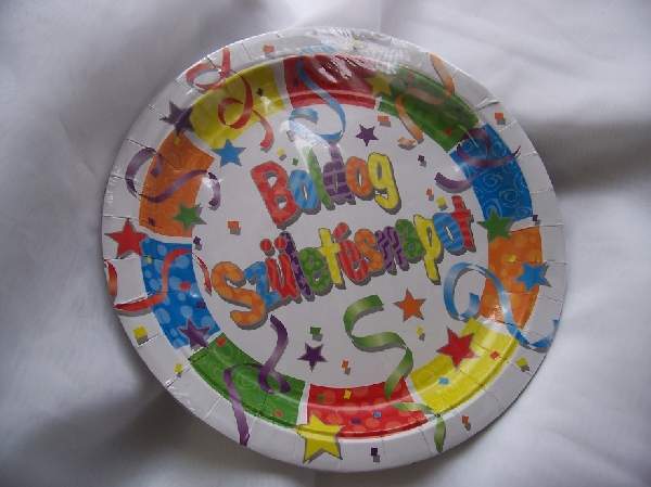 Boldog Születésnapot ! tányér 23 cm (6 db)